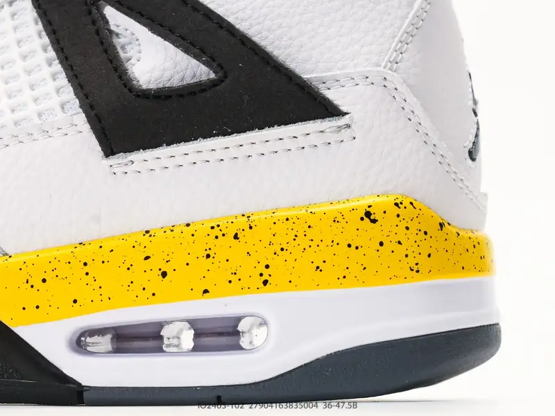 Air Jordan 4 Retro "Tour Yellow" AJ4 乔4白黄 耐克迈克尔·乔丹AJ4代中帮复古休闲运动文化篮球鞋 #TPU网格鞋带扣 正确内里网布 菱角分明不变形无多余毛边 柔 IO2463-102 #27904163835004